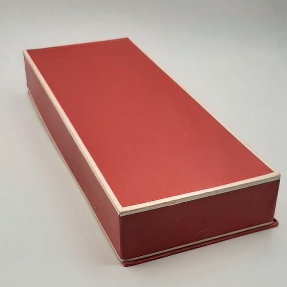 Vintage Solid Nickle Bronze Serving Set Knife & Cake Knife Wood Handles NOS - Picture 6 of 6